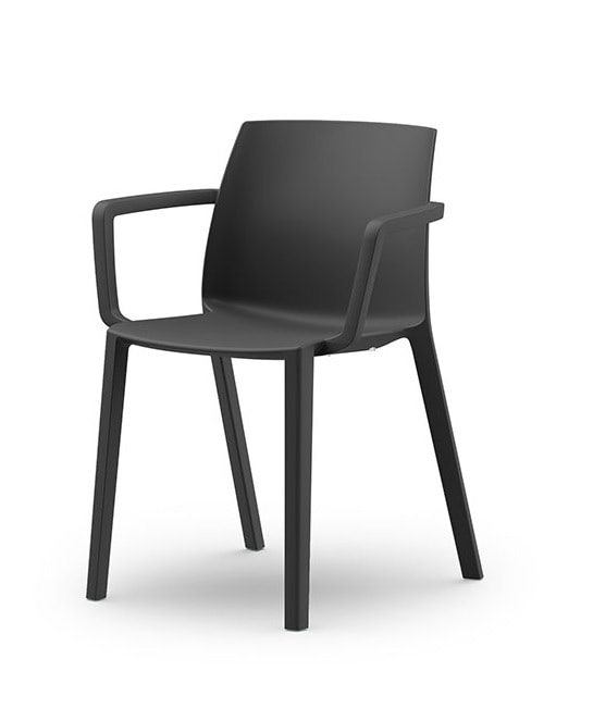 RECY 156, Polypropylene chair with armrests