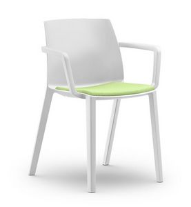 RECY 156, Polypropylene chair with armrests