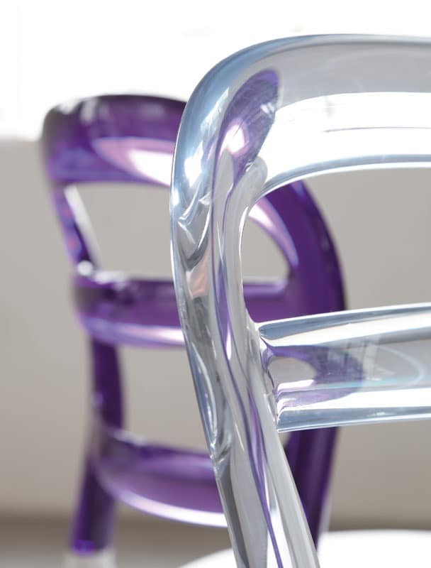 s34 lilly, Plastic stackable chair, for Pizzeria and Bar