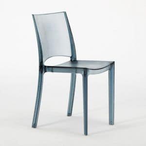S6335TR, Plastic stackable chair, made in Italy