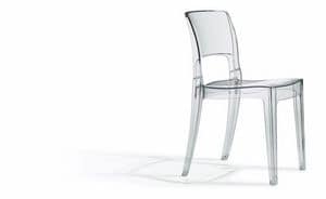 SE 2352.TR, Stackable trasparent plastic chair ideal for bars
