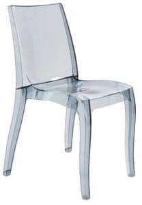 SE 6326, Lightweight chair made of transparent polypropylene, stackable