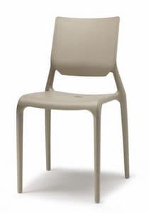 Sirio, Technopolymer chair, stackable, several colours