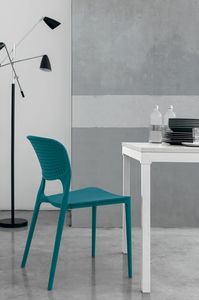TOLEDO SE803, Plastic chair with hollow backrest
