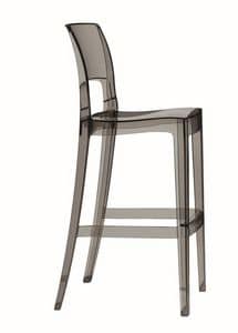 Isy barstool, Modern stool in plastic, for bars or home