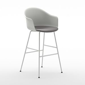 Máni Armshell plastic ST-4L, 4 legged stool, polypropylene shell