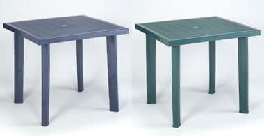 Fiocco, Square table made of resin, outdoor use