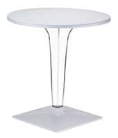 Ice, Table for outdoor, in polycarbonate, for terrace