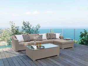 Chic SOFA LOUNGE, Modular sofa lounge, for outdoor