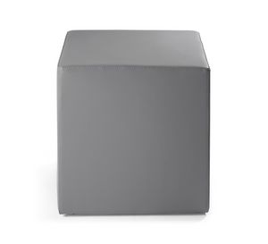 Cubo 45, Pouf for lounge area, padded with fireproof rubber
