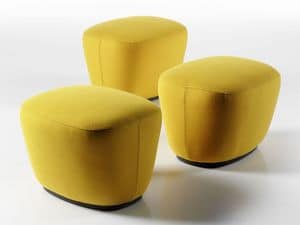 Embrace pouf, Modern pouf, fabric covering, ideal for homes and offices