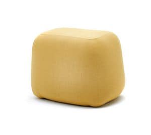 Funny small pouf, Round pouff, in an engaging style, for outdoor