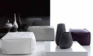 King Pouf, Leather pouf for lounge area