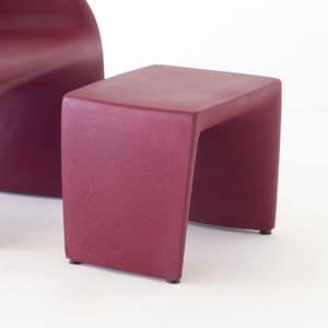 Pop, Modern plastic pouf ideal for contract