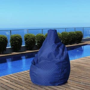 Pouf bag waterproof outdoor garden Summer  SE100PUF, Pear shaped pouf, durable, for outside