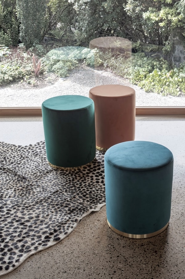 Art. 807 Cilindro, Upholstered cylindrical pouf