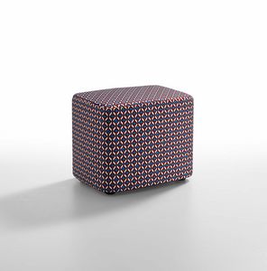 Babù, Pouf covered with fabrics with ethnic-inspired designs
