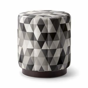 CARTER POUF 068 PF, Round padded pouf