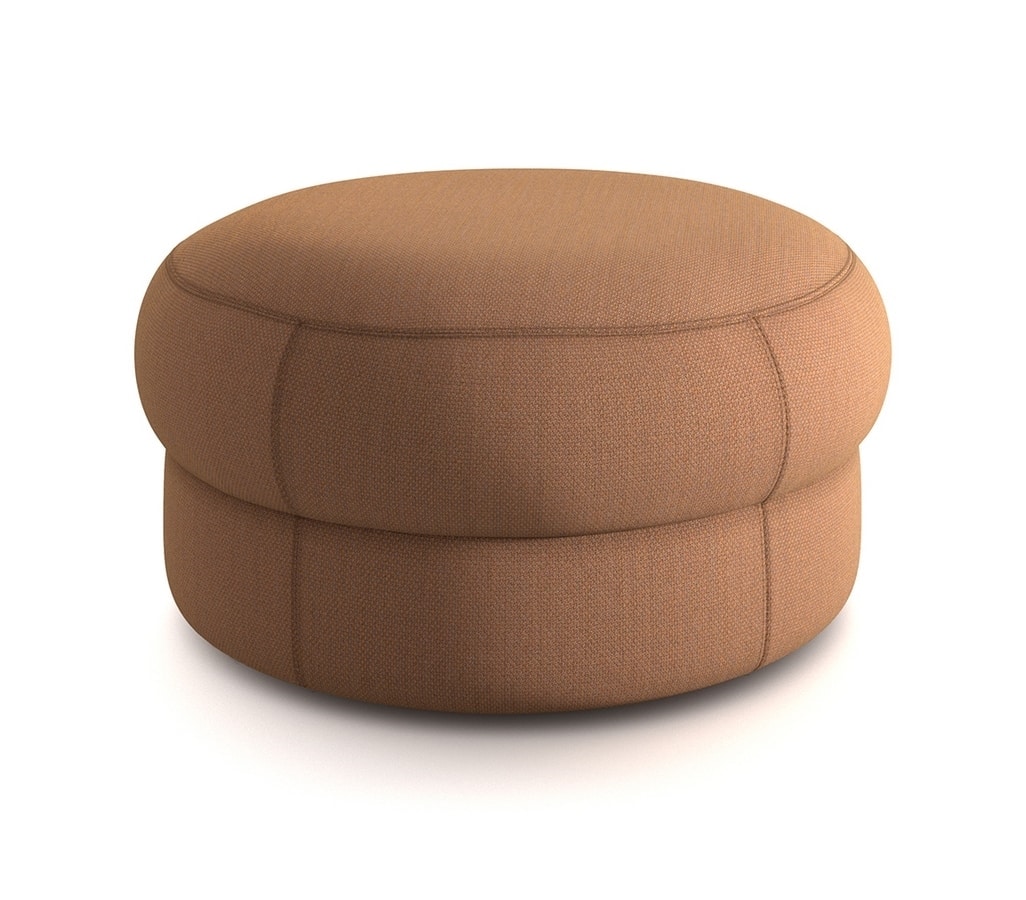 Cèpe M, Pouf covered in fabric