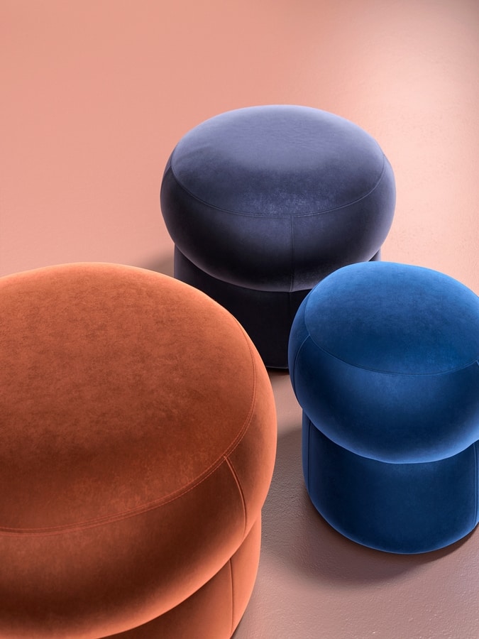 Cèpe S, Round padded pouf