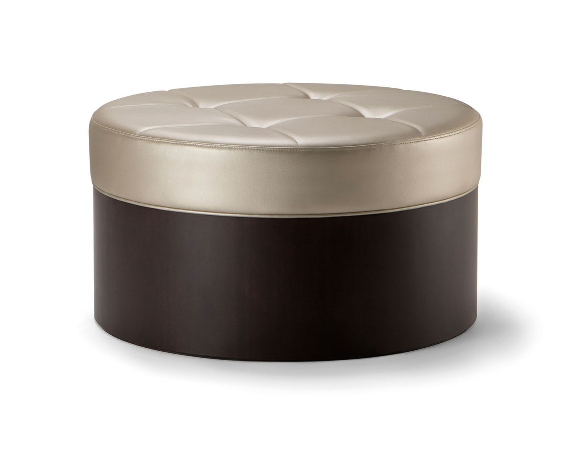 OSLO COFFEE TABLE 086 P H30, Low round pouf