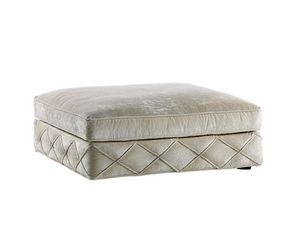 Richmond, Pouf with diamond-patterned base
