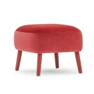 Rose 03001, Soft pouf with wooden legs