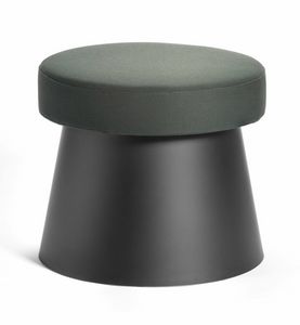 Salt 56, Pouf with conical base in technopolymer and padded seat