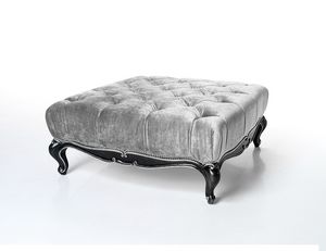 Versailles small pouf, Small tufted pouf in classic style