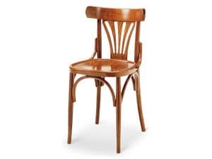 092, Chair in wood without armrests, old style