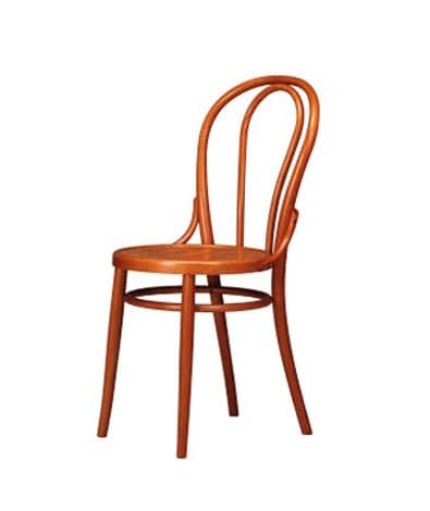 102, Chair with old style decor, in beech, residential use