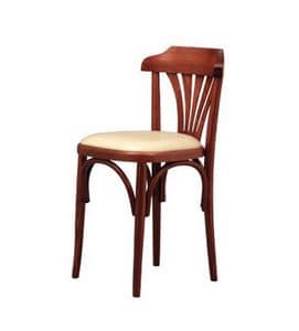 131, Retro chair in curved beech, for wine bars and pizzerias