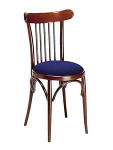 713, Vienna style chair with wooden structure, several colours and kind of seats