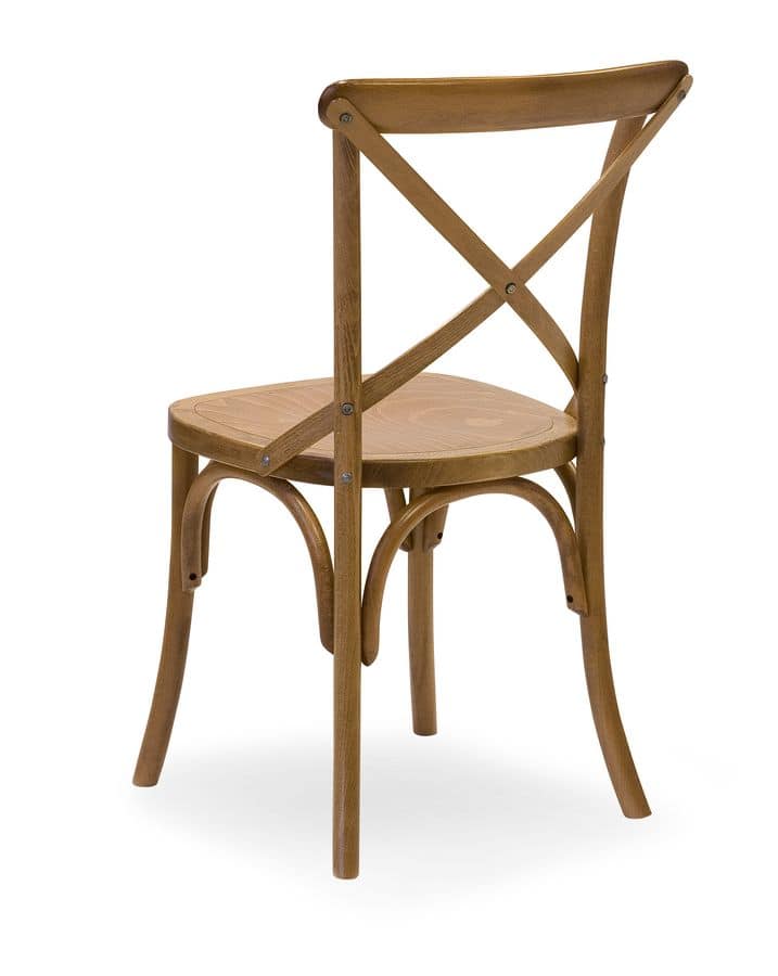 Ciao SL, Chair entirely in solid curved wood