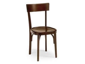 Milano crocera, Old style chair for bars and pubs, made of wood