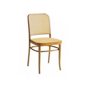 Thonet canna, Wooden chair with back in Vienna straw