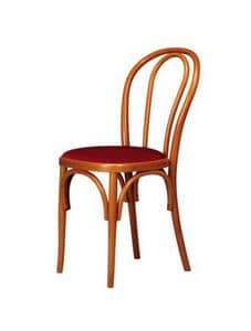 V01, Bentwood chair, upholstered seat, Viennese style
