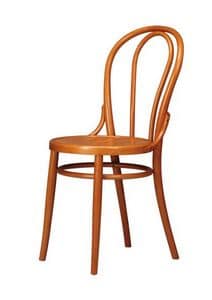 V02, Chair in beech wood curved for saloons and beer houses