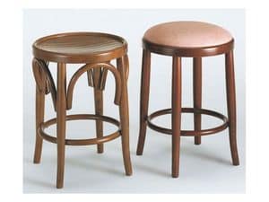 130, Rustic wooden stool, various versions, for snack bars