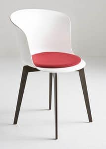 Epica FIX, Fixed chair in polymer, design, ergonomic