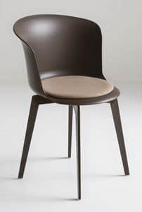Epica SR, Polymer armchair, swivel with automatic return