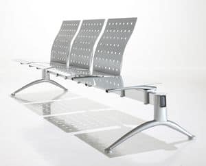 Kargo, Bench for waiting, steel and polyurethane