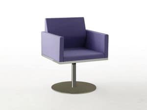 Tre-Di 9980, Armchair with central column made of steel