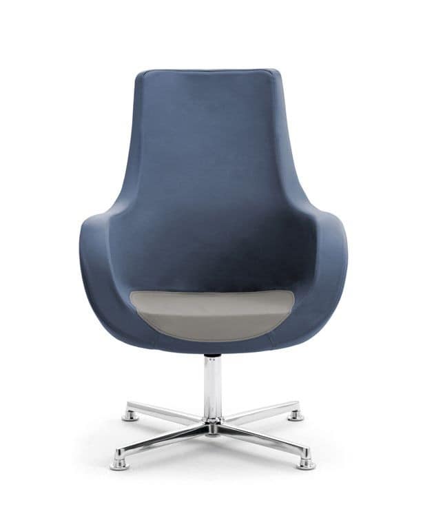 Victoria high, Armchair with deep seat and tall backrest