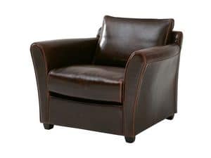 Harrison, Leather armchair, for waiting areas