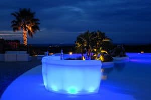 Pemba bar counter, Bar counter with LED lighting kit