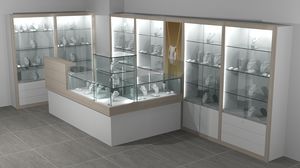 Quadratum frame comp. 10, Wall and display counters for stores