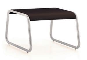 UF 184 - TABLE, Low table with sled metal base, for waiting rooms