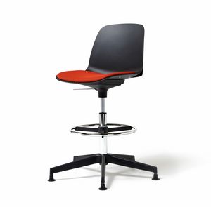 Kire stool 5-spur gas, Height-adjustable task stool