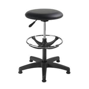 Mea, Stool with round seat for offices and designers